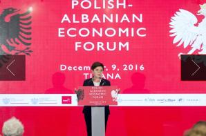 Premier Beata Szydło w Tiranie: Będziemy eliminować bariery dla polskiego eksportu
