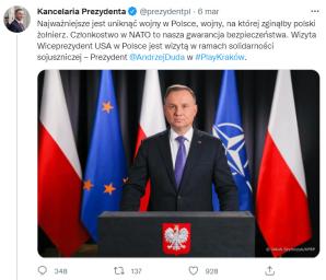 Prezydent: Członkostwo w NATO to nasza gwarancja bezpieczeństwa