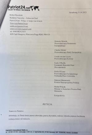 [VIDEO] Złożona przez PATRIOT24.NET petycja dot. łamania praw polskich dzieci i matek w Danii uznana za zasadną! Dziś o 15:30 w Parlamencie Europejskim w Brukseli debata na ten temat!