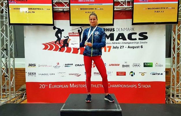Dania: Złoty medal 20 Mistrzostw Europy Masters w Lekkiej Atletyce dla sierż. Danuty Woszczek