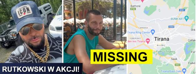 BIURO RUTKOWSKI: Help needed to find missing Tomasz Rajski. Last seen at Tirana airport